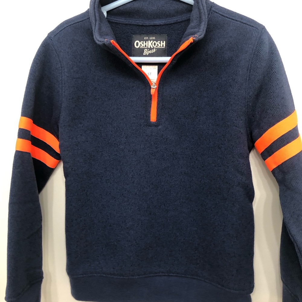 *Discounted Shipping* NWOT 5T Oshkosh 1/4 zip sweater